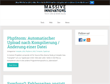 Tablet Screenshot of blog.massive-innovations.com